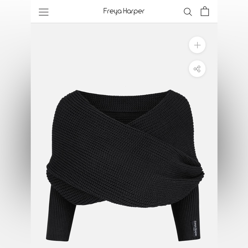 Brand New Freya Harper multi use black scarf/wrap from UK